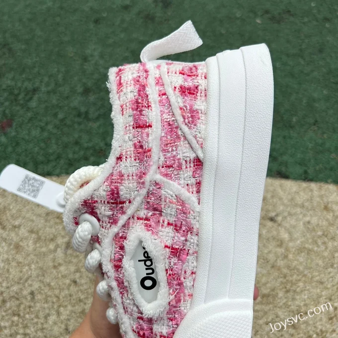 NO1 x Ouder Smiler Pink White Casual Sneakers