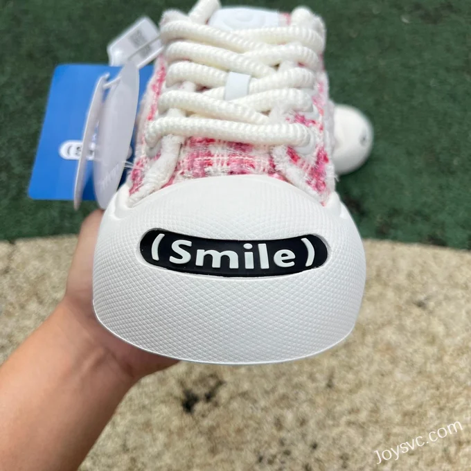 NO1 x Ouder Smiler Pink White Casual Sneakers