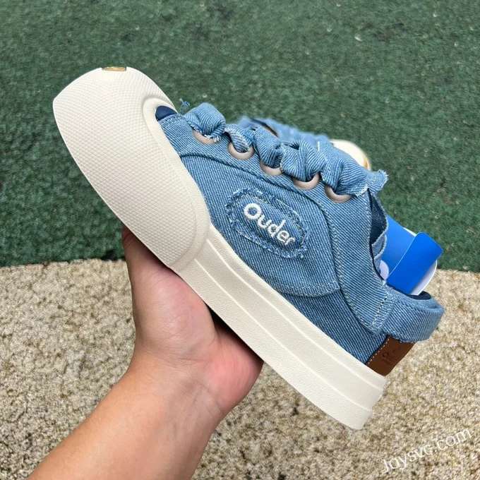 NO1 x Ouder Smiler Blue White Casual Sneakers