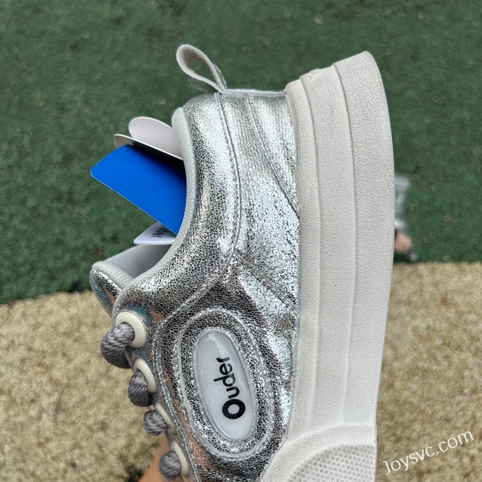 NO1 x Ouder Smiler Liquid Silver White Casual Sneakers