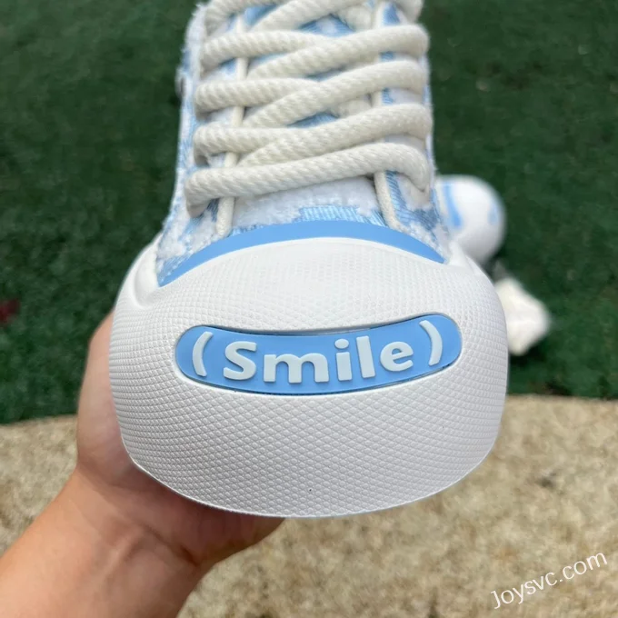 NO1 x Ouder Smiler Blue White Casual Sneakers