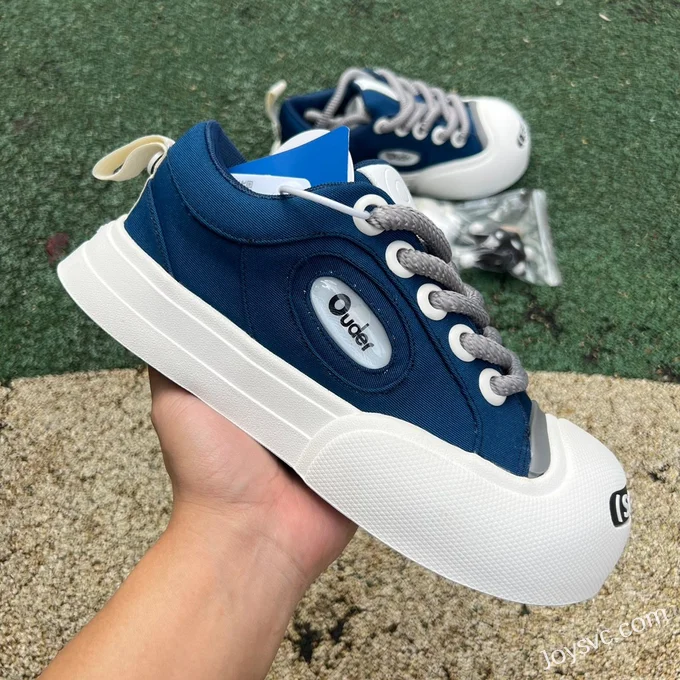 NO1 x Ouder Smiler Navy White Casual Sneakers