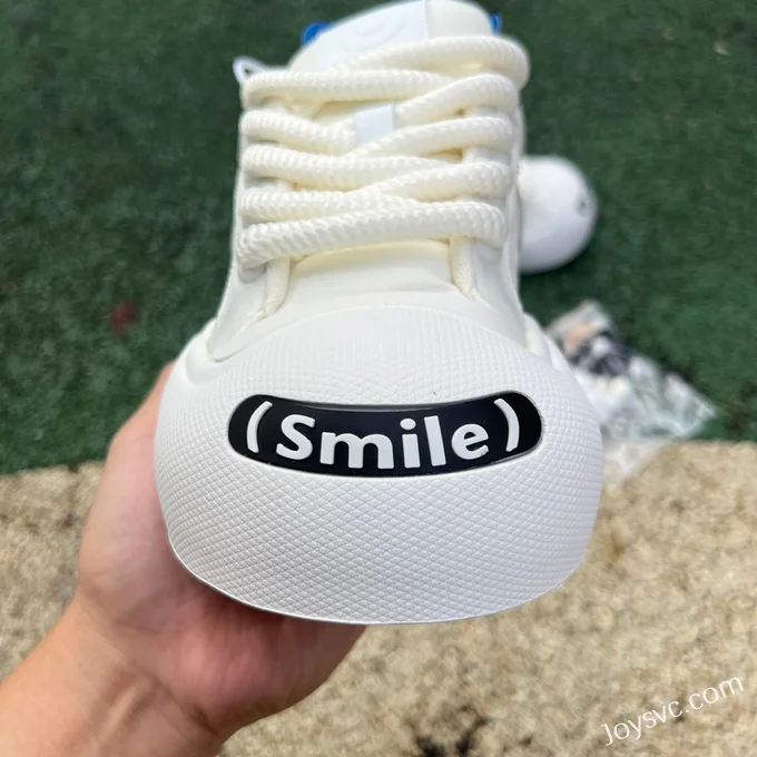 NO1 x Ouder Smiler Pure White Casual Sneakers