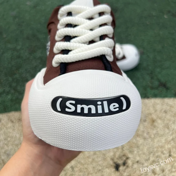 NO1 x Ouder Smiler Brown White Casual Sneakers