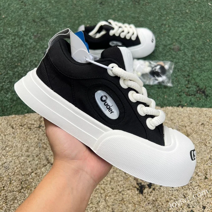 NO1 x Ouder Smiler Black White Casual Sneakers