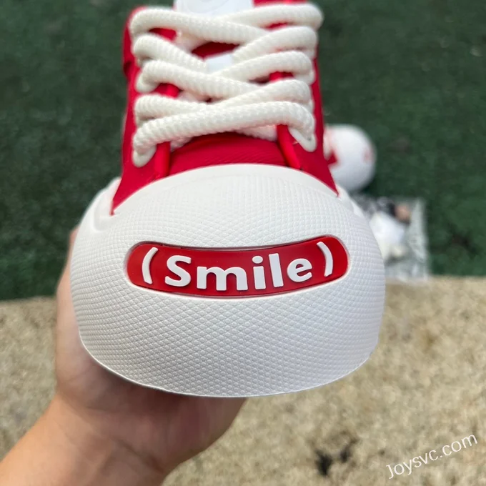 NO1 x Ouder Smiler Bright Red Casual Sneakers