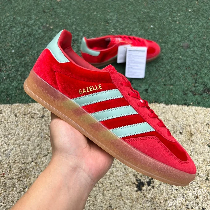 Adidas Gazelle Indoor Red Green Retro Sneakers IG6786