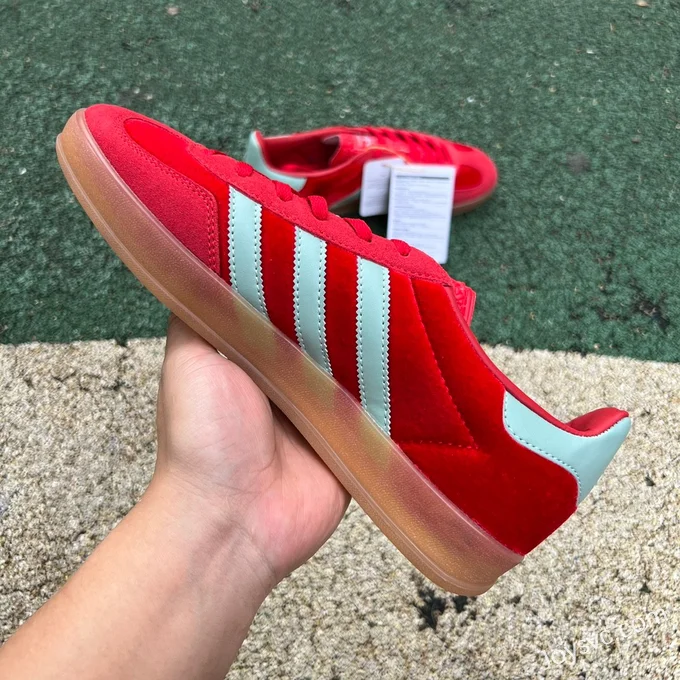 Adidas Gazelle Indoor Red Green Retro Sneakers IG6786