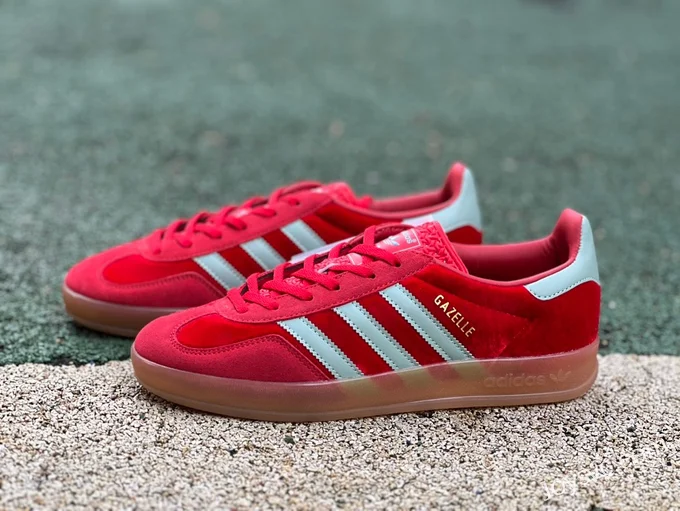 Adidas Gazelle Indoor Red Green Retro Sneakers IG6786