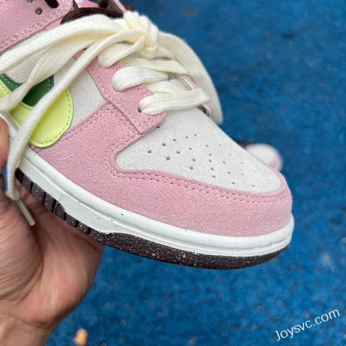 Nike Dunk Low White Pink Green Snake Year Limited