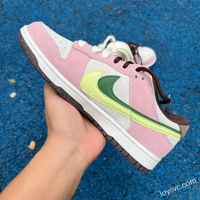 Nike Dunk Low White Pink Green Snake Year Limited