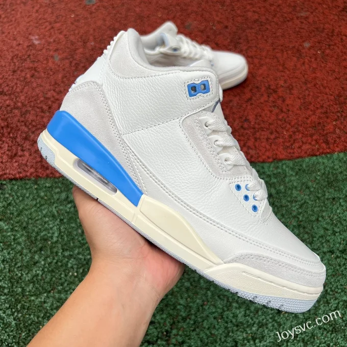 Air Jordan 3 Lucky Shorts CT8532-101 White Grey Blue