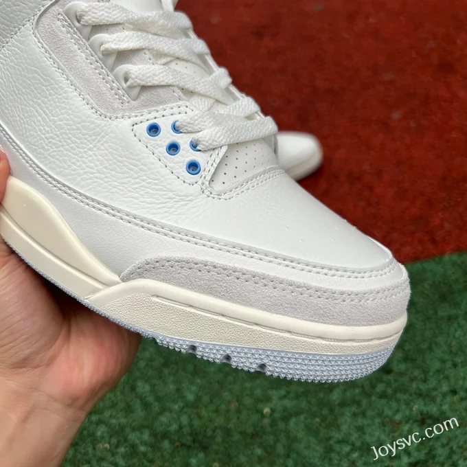 Air Jordan 3 Lucky Shorts CT8532-101 White Grey Blue