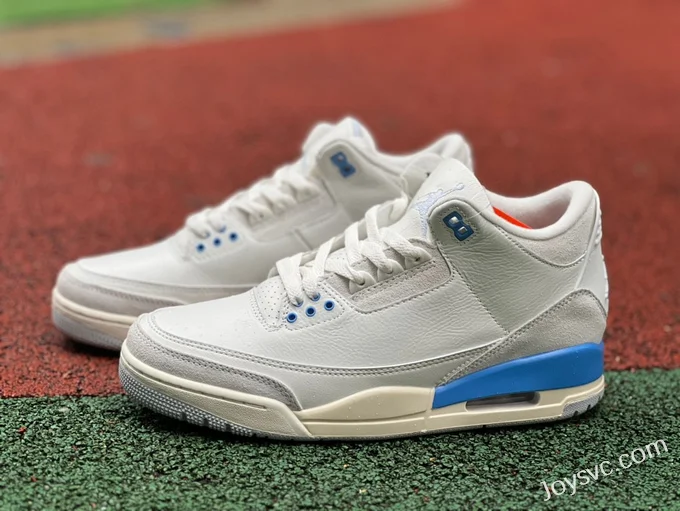 Air Jordan 3 Lucky Shorts CT8532-101 White Grey Blue