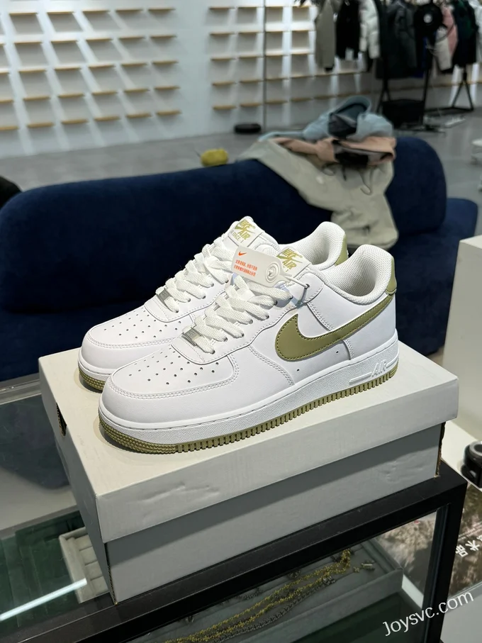 Nike Air Force 1 White Brown Green Hook FJ4146-110