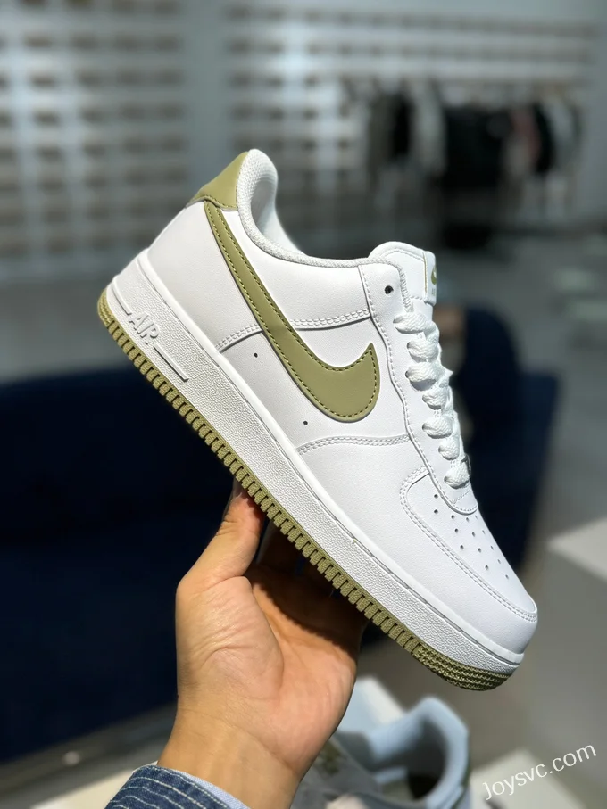 Nike Air Force 1 White Brown Green Hook FJ4146-110