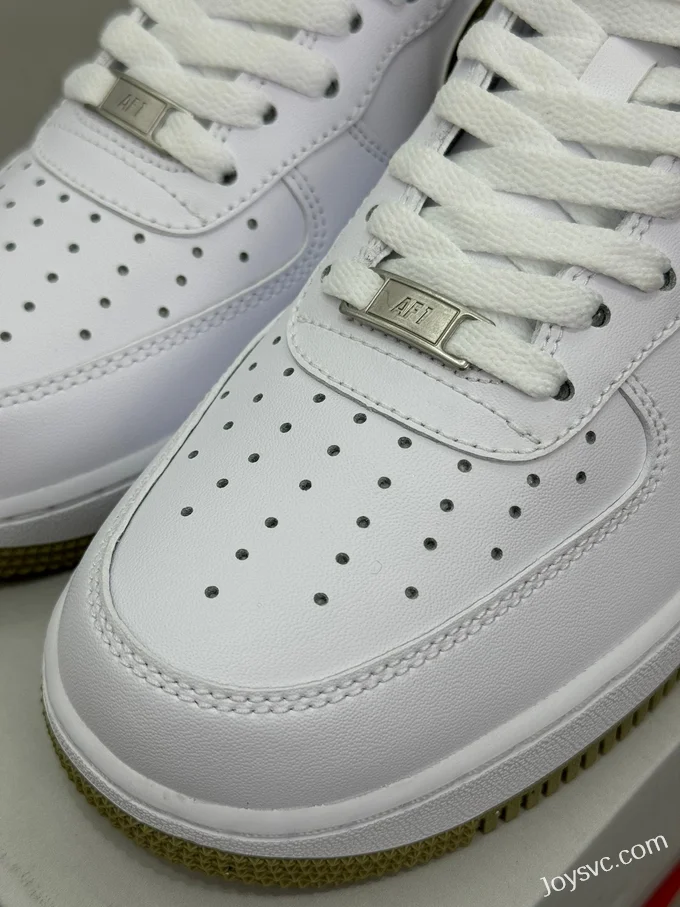 Nike Air Force 1 White Brown Green Hook FJ4146-110