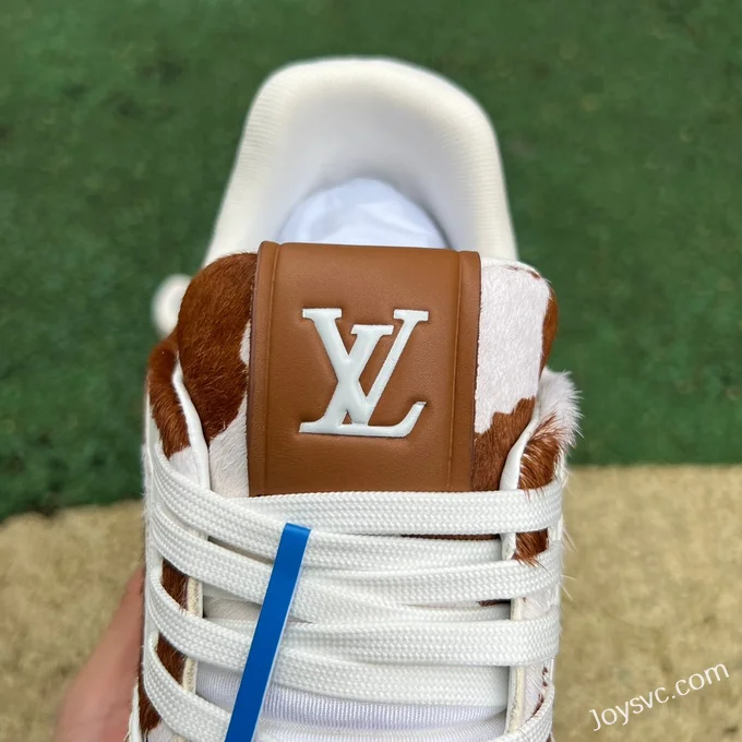 Louis Vuitton Trainer White Brown Milk