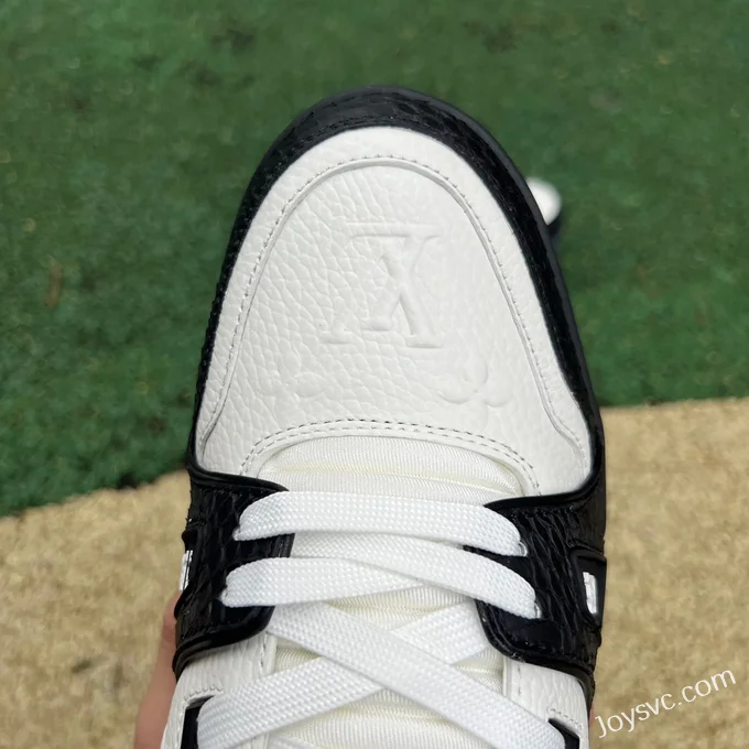 Louis Vuitton Trainer Black White Crystal Sole