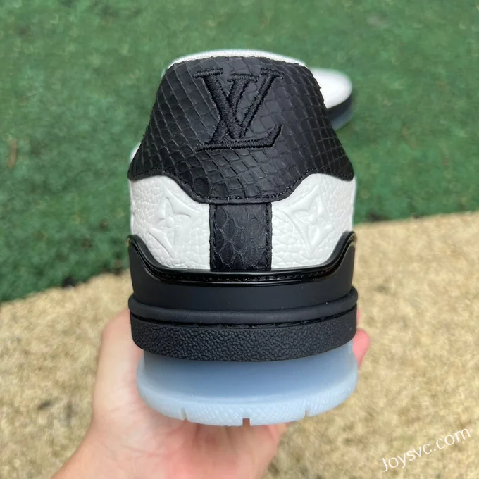 Louis Vuitton Trainer Black White Crystal Sole