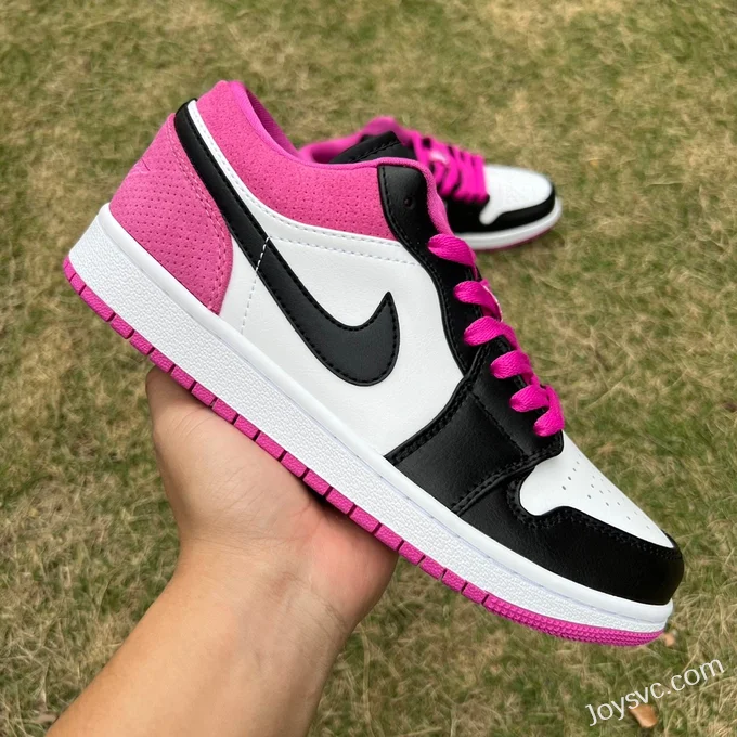 Air Jordan 1 Low Black White Pink CK3022-005