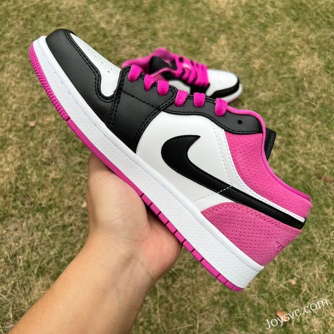 Air Jordan 1 Low Black White Pink CK3022-005