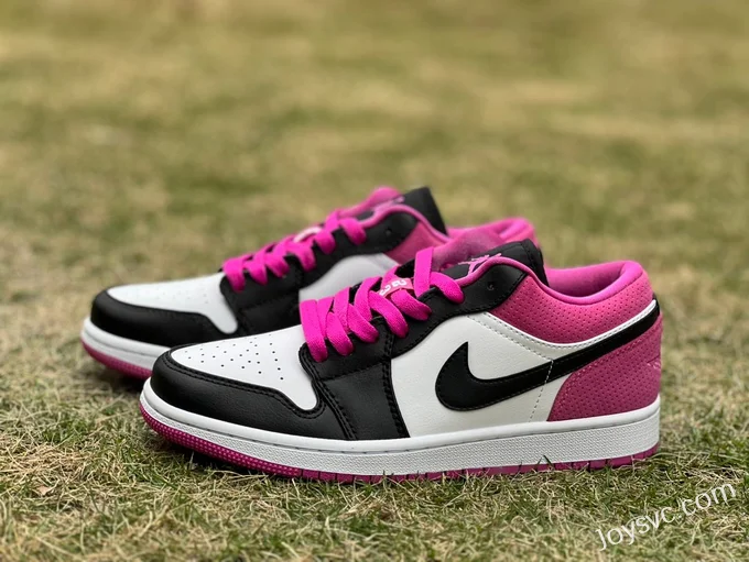 Air Jordan 1 Low Black White Pink CK3022-005