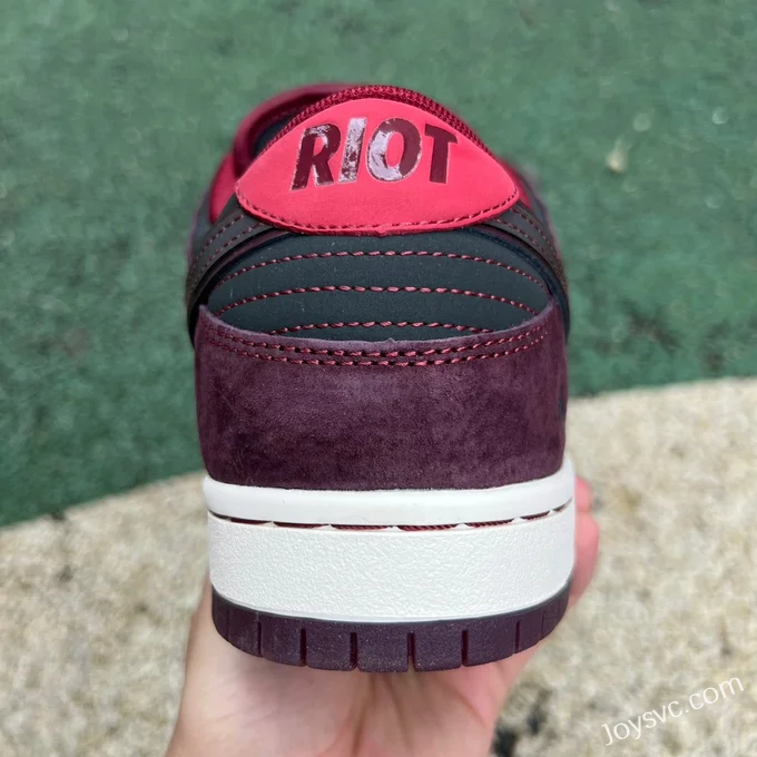 Riot Skateshop x Nike SB Dunk Low Red Black FZ1289-200