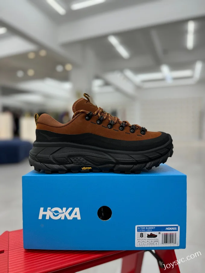 Hoka One One Tor Summit Low Hiking Shoes Black Brown 1147952-HBCK