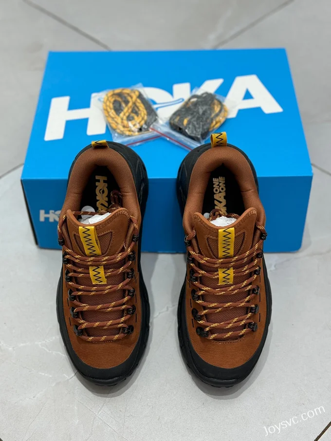 Hoka One One Tor Summit Low Hiking Shoes Black Brown 1147952-HBCK