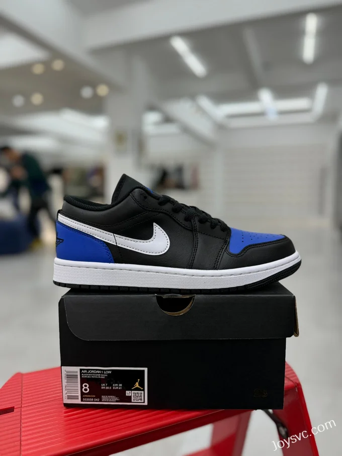 Air Jordan 1 Low Black Blue White 553558-042