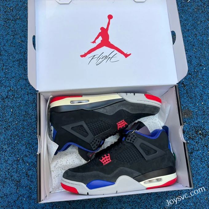 Air Jordan 4 Rare Air FV5029-003 Black Blue Red