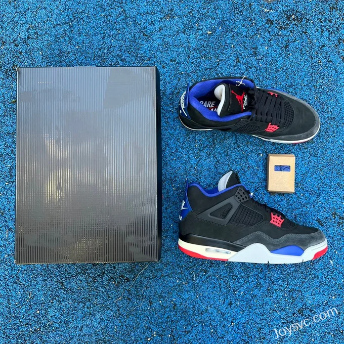 Air Jordan 4 Rare Air FV5029-003 Black Blue Red