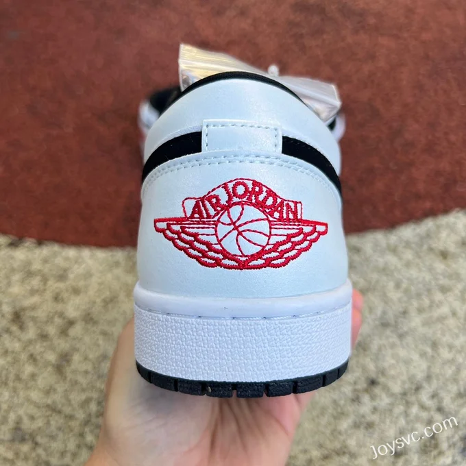 Air Jordan 1 Low Black White Red