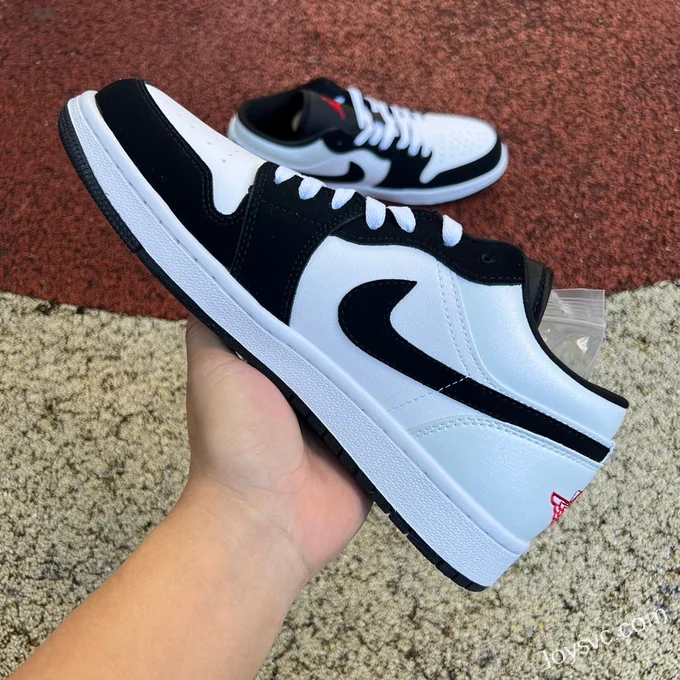 Air Jordan 1 Low Black White Red