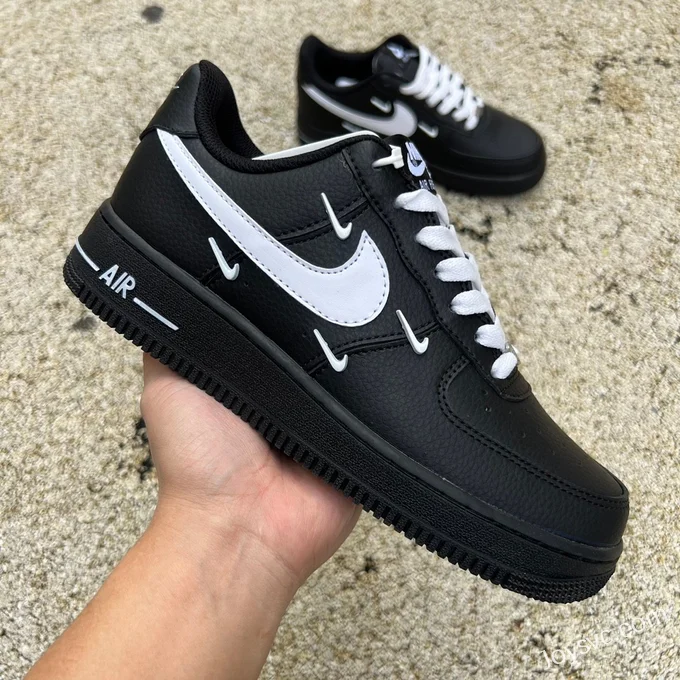 Nike Air Force 1 BY YOU Black White