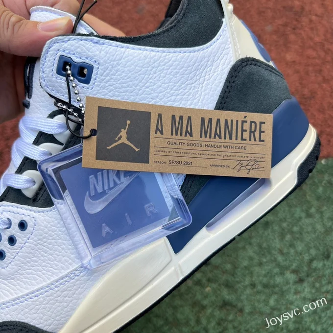 A Ma Maniere x Air Jordan 3 HV8571-100 White Blue