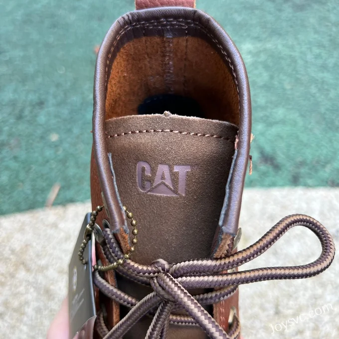 Caterpillar Red Brown Boots - Rugged Outdoor Footwear