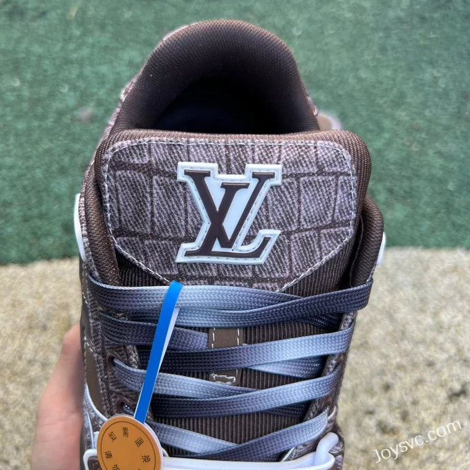 Louis Vuitton Trainer Brown Navy