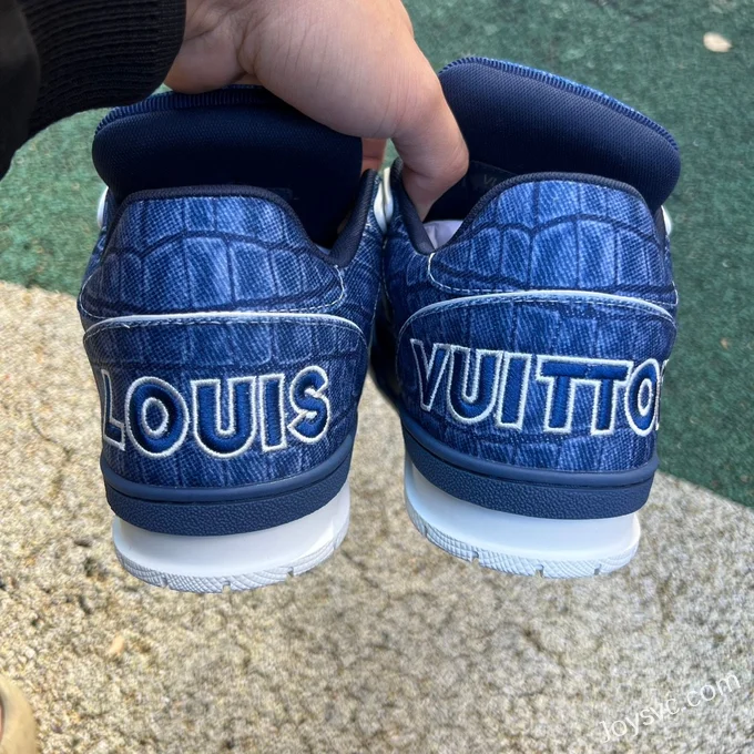 Louis Vuitton Trainer Denim Navy