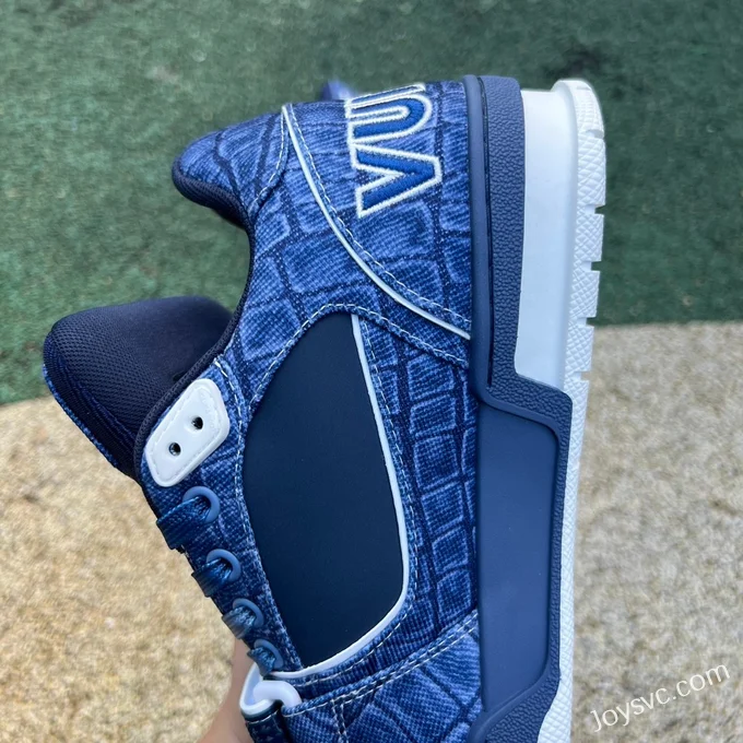 Louis Vuitton Trainer Denim Navy