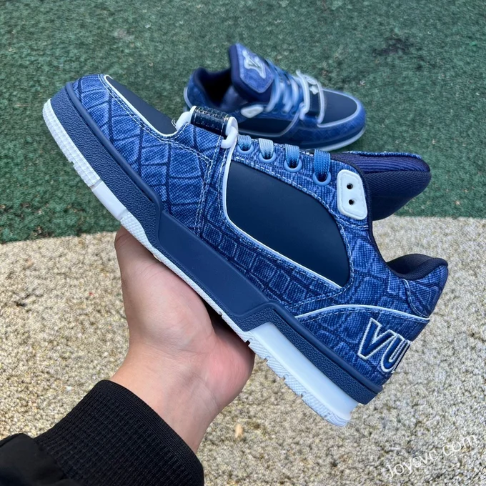 Louis Vuitton Trainer Denim Navy