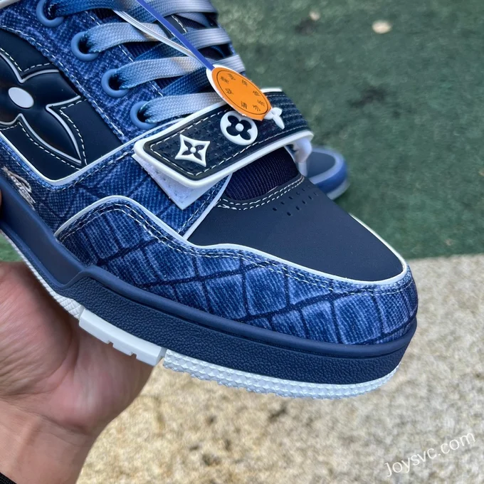 Louis Vuitton Trainer Denim Navy