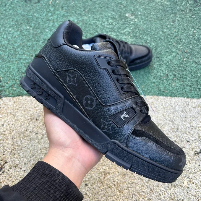 Louis Vuitton Trainer Black Denim