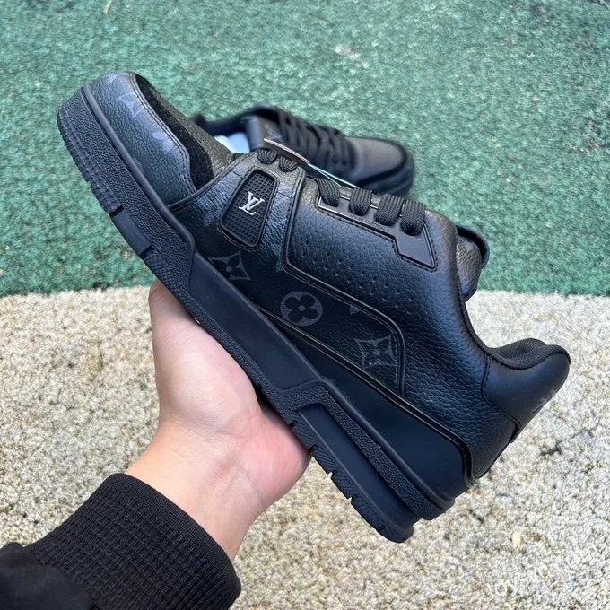 Louis Vuitton Trainer Black Denim