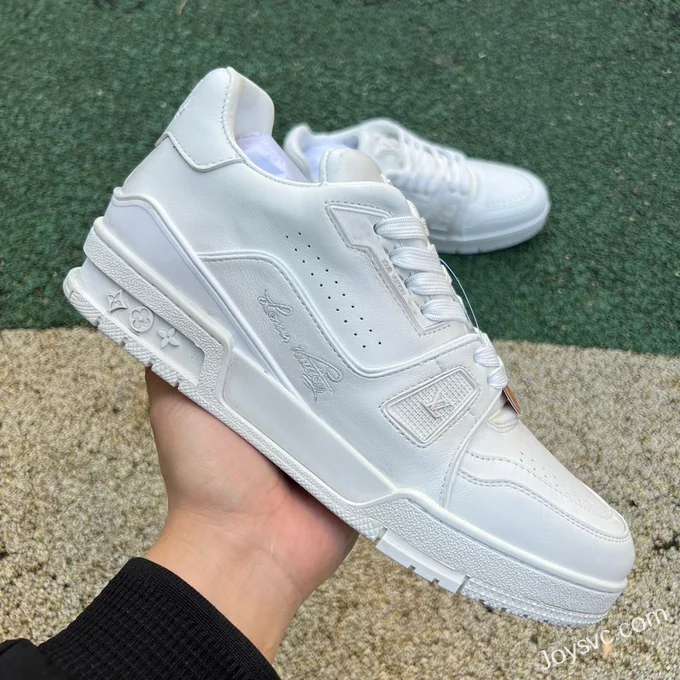 Louis Vuitton Trainer Pure White Denim