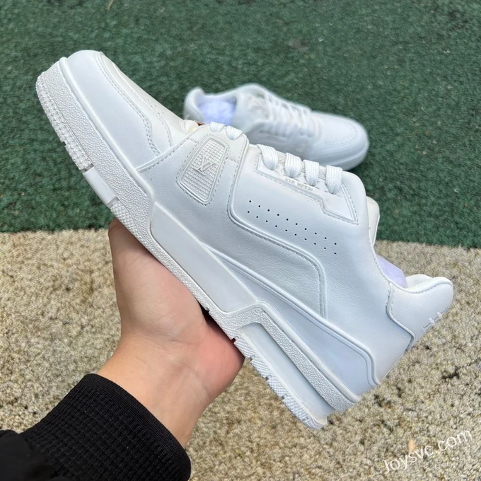 Louis Vuitton Trainer Pure White Denim