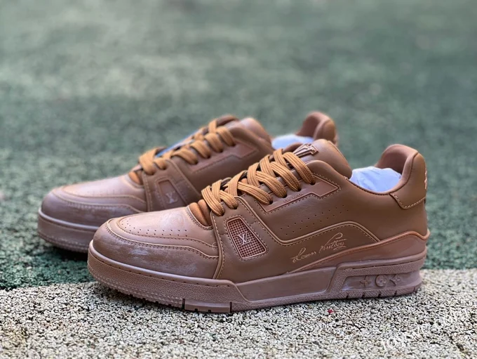 Louis Vuitton Trainer Distressed Brown