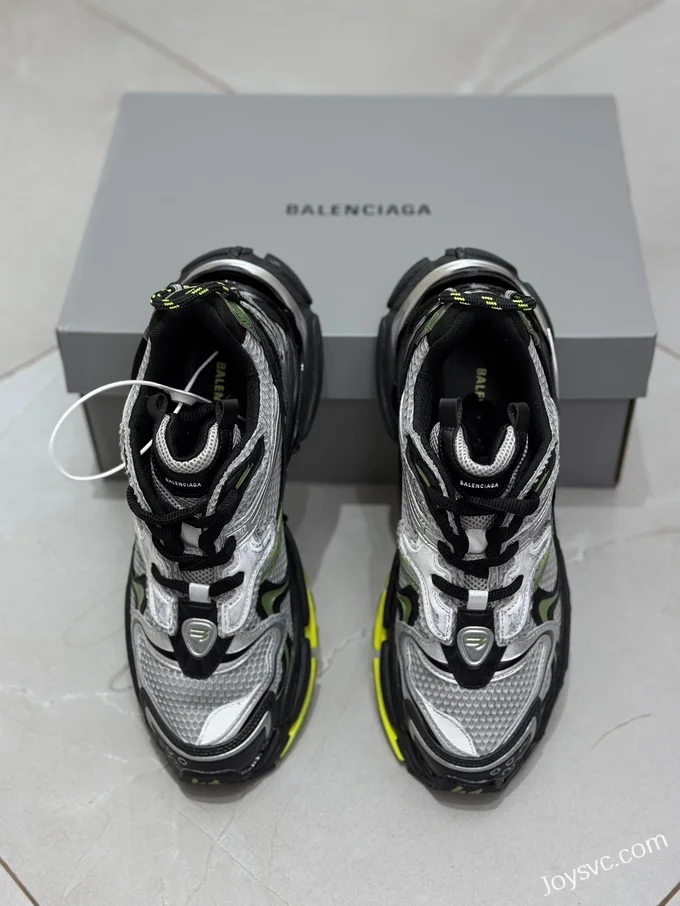 Balenciaga Paris 7.0 Runner Silver Black Sneakers