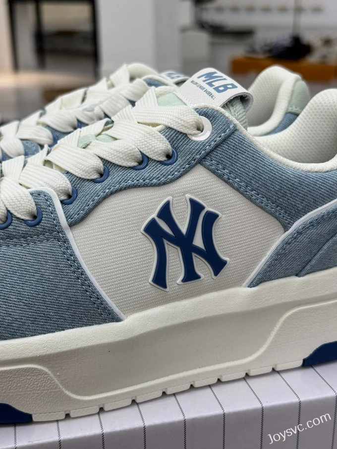 MLB Chunky Liner Denim Blue White Dad Shoes